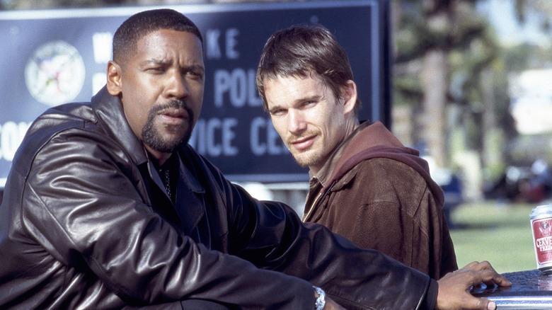 Denzel Washington and Ethan Hawke in Training Day.