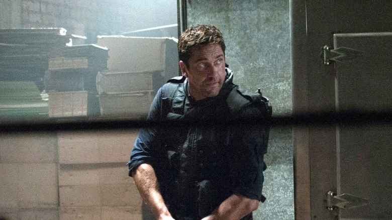 Gerard Butler as Mike Banning in Olympus Has Fallen.