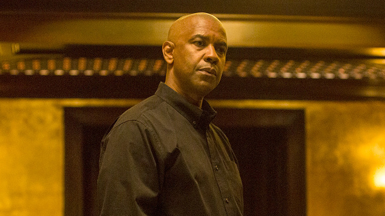 Denzel Washington as Robert McCall in The Equalizer.
