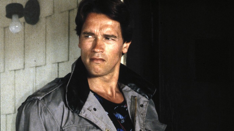 The Terminator Shwarzenegger in alleyway