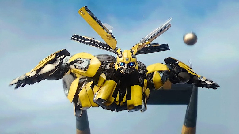 Transformers Rise of the Beasts Bumblebee scene 