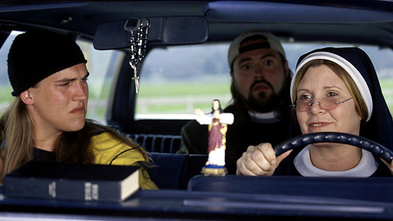 Nun driving Jay and Silent Bob