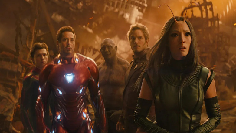 Guardians and Avengers staring Avengers: Infinity War