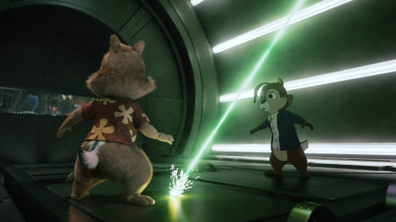 Chip 'n Dale avoiding laser Chip 'n Dale: Rescue Rangers