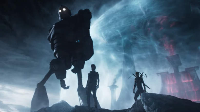 The Iron Giant under grey sky Ready Player One