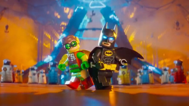 Batman and Robin serious walking The LEGO Batman Movie