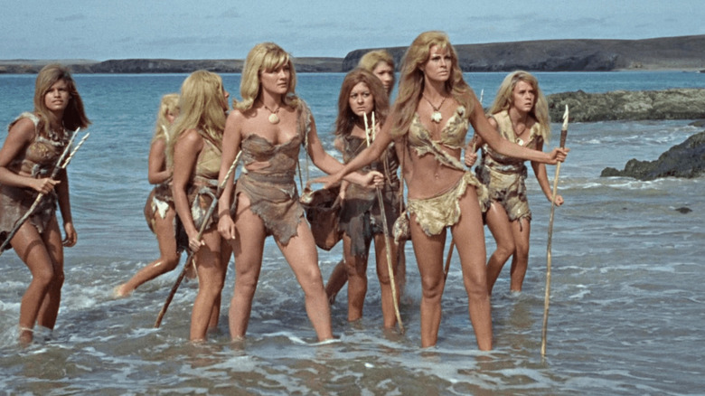 One Million Years B.C. Raquel Welch leading group of women
