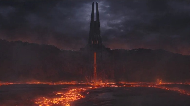 Vader's fortress on Mustafar