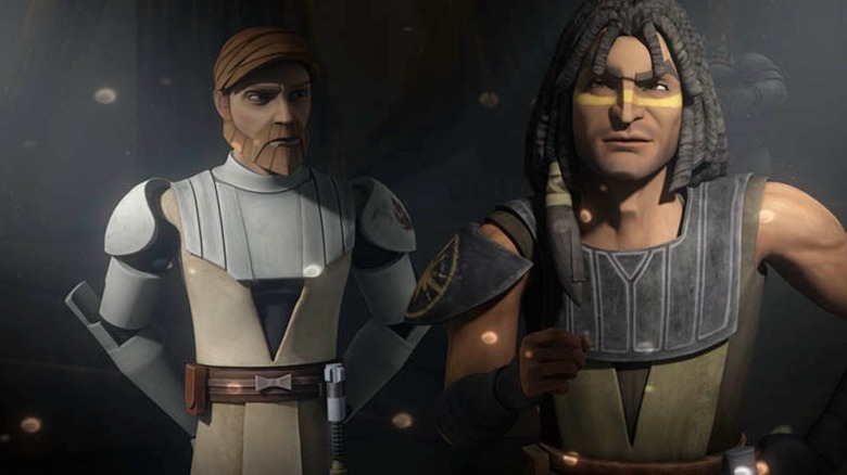 Obi-Wan and Quinlan in The Clone Wars