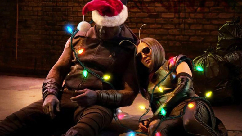 Mantis and Drax sleeping The Guardians of The Galaxy Holiday Special