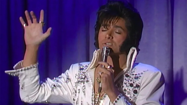 John Stamos performing as Elvis on Full House