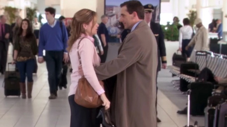 Michael and Pam's farewell in The Office