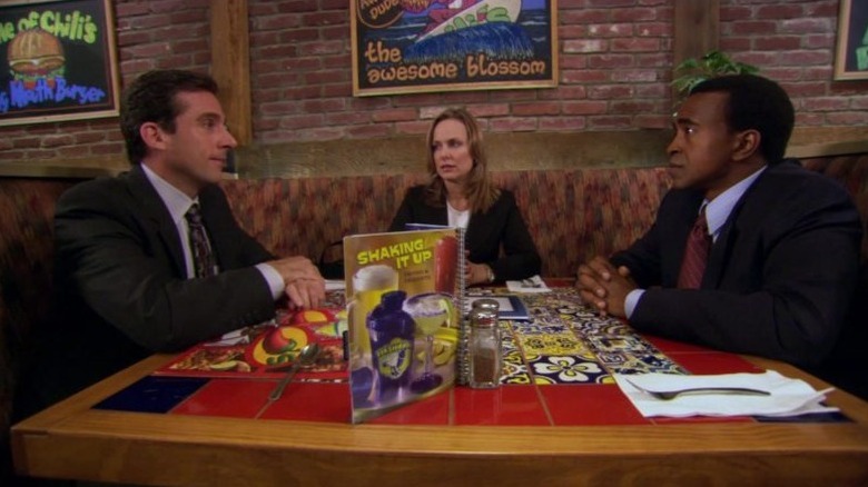 Steve Carell and Melora Hardin in The Office