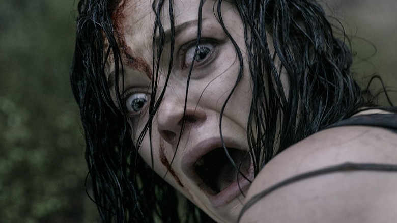 Jane Levy screaming
