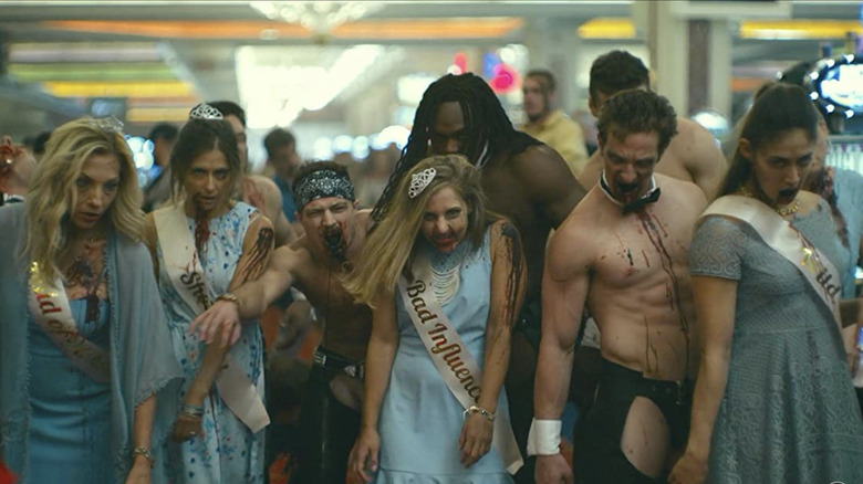 Zombies wearing bachelorette party gear