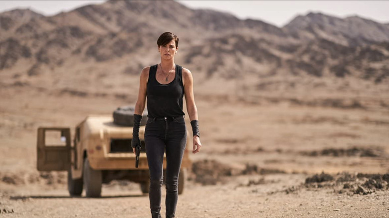 Andy walking in the desert