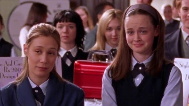 Liza Weil and Alexis Bledel smirking