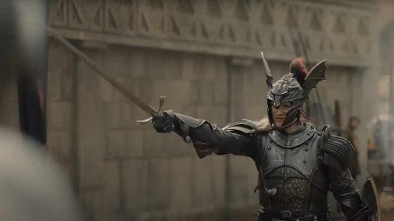 HOTD's Matt Smith sword black armor