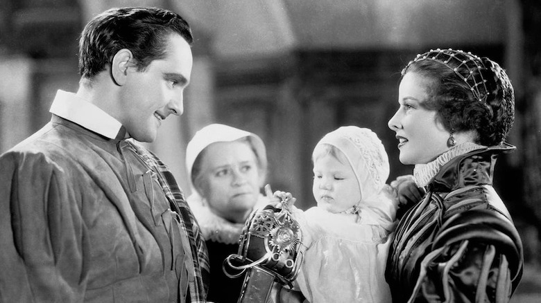 Fredric March and Katharine Hepburn in "Mary of Scotland"