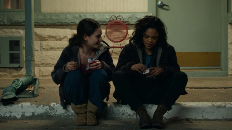 Lily James and Tessa Thompson in Little Woods