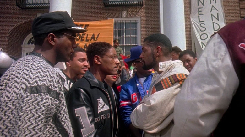 Giancarlo Esposito and Lawrence Fishburne in School Daze