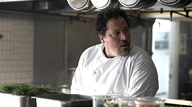 Jon Favreau cooking in Chef