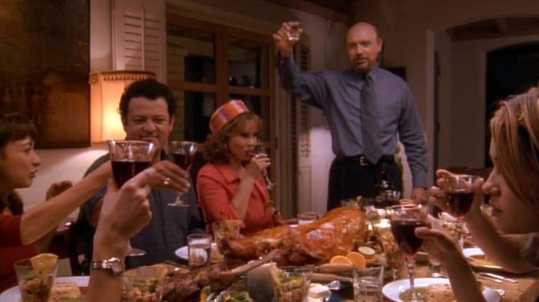 Naranjo family toasting in Tortilla Soup