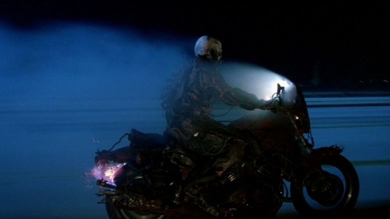 Dan, fused with his motorcycle