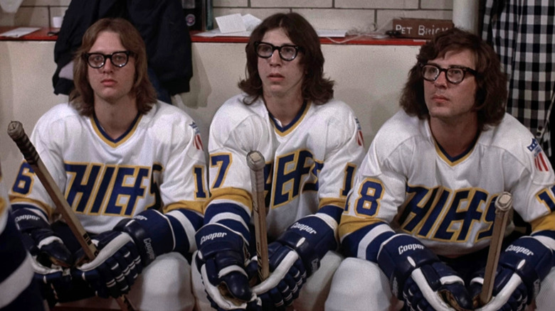 Hanson Brothers staring