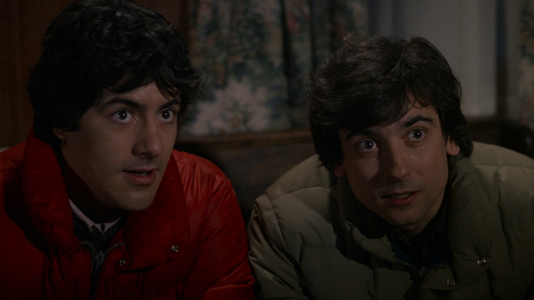 David Naughton and Griffin Dunne listening