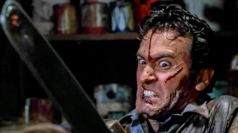 Bruce Campbell as Ashley 'Ash' J. Williams in Evil Dead II