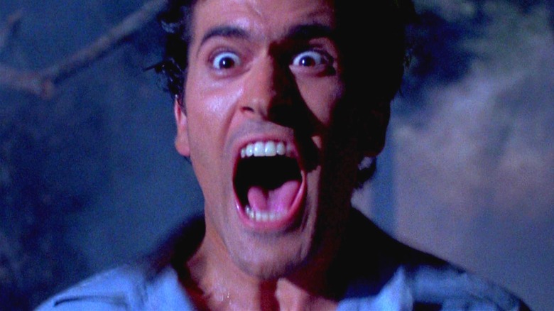 Bruce Campbell as Ashley 'Ash' J. Williams in Evil Dead II
