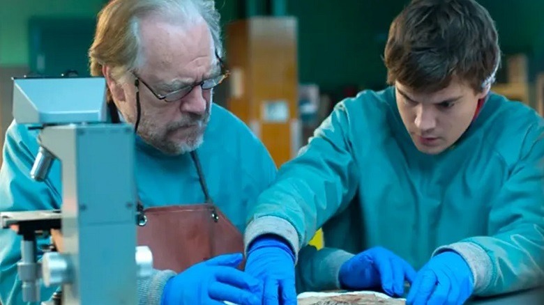 Brian Cox and Emile Hirsch in The Autopsy of Jane Doe