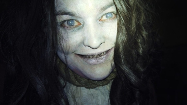 Deadstream's Chrissy smiling evily