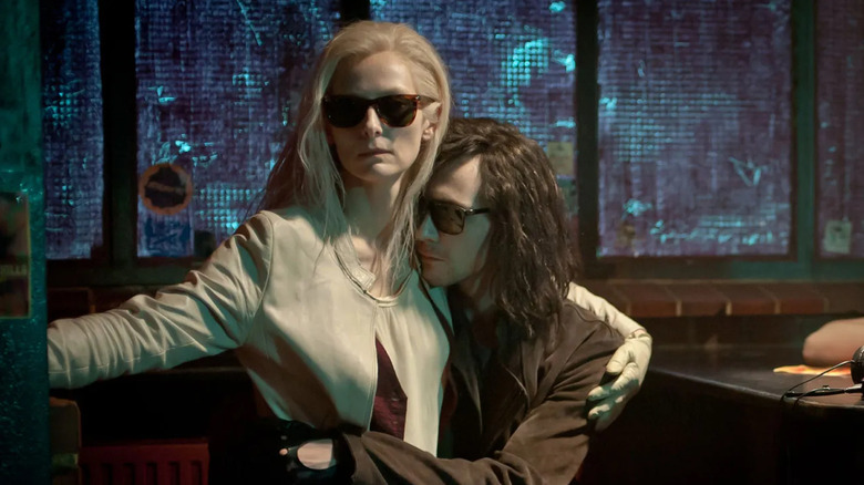 Eve and Adam embrace in Only Lovers Left Alive