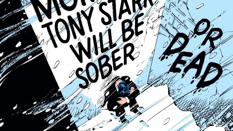 Tony Stark weeping