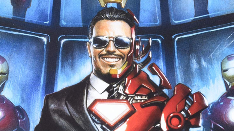 Tony Stark suiting up