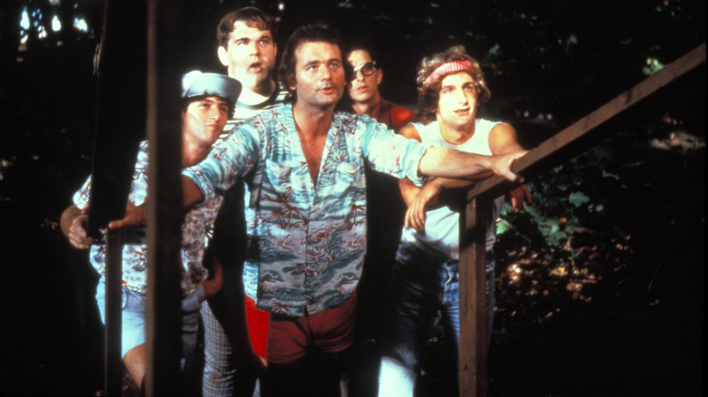 Bill Murray alongside co-stars in "Meatballs" 