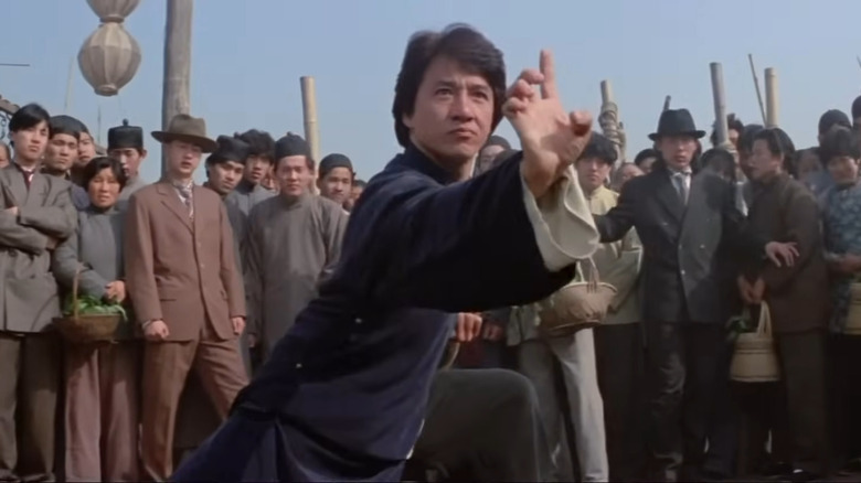 Jackie Chan ready to fight in Drunken Master