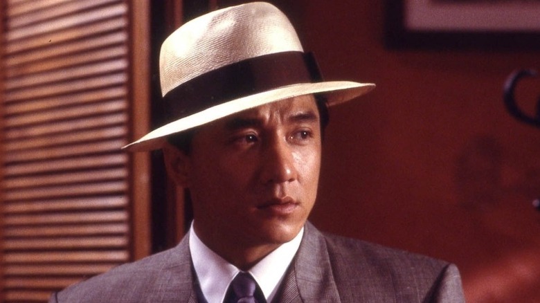 Jackie Chan wears old-time hat in Mr. Canton and Lady Rose