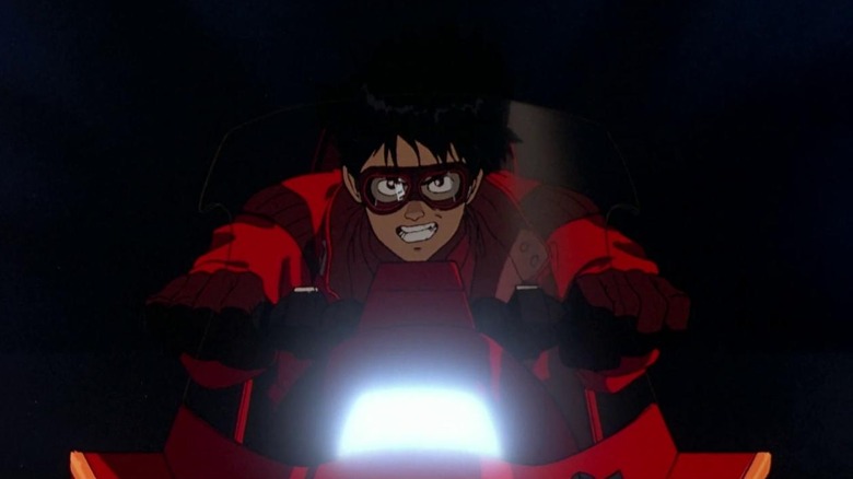 Mitsuo Iwata riding motorcycle