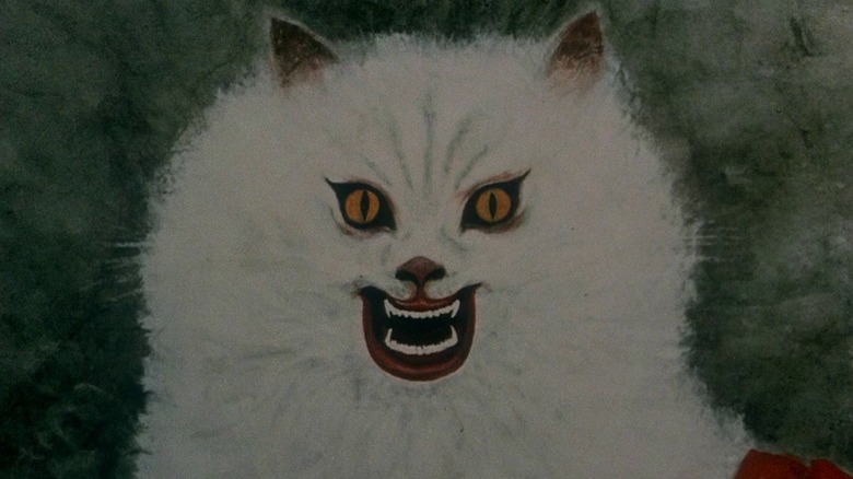 Evil cat painting in House