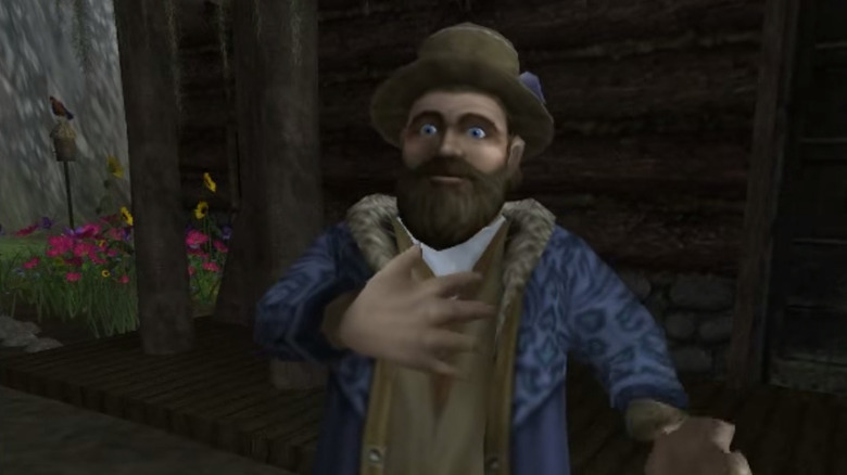 Joyous Tom Bombadil dancing