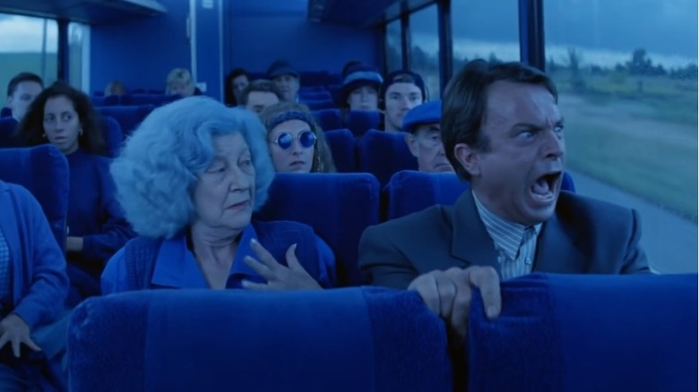 Sam Neil blue bus scream