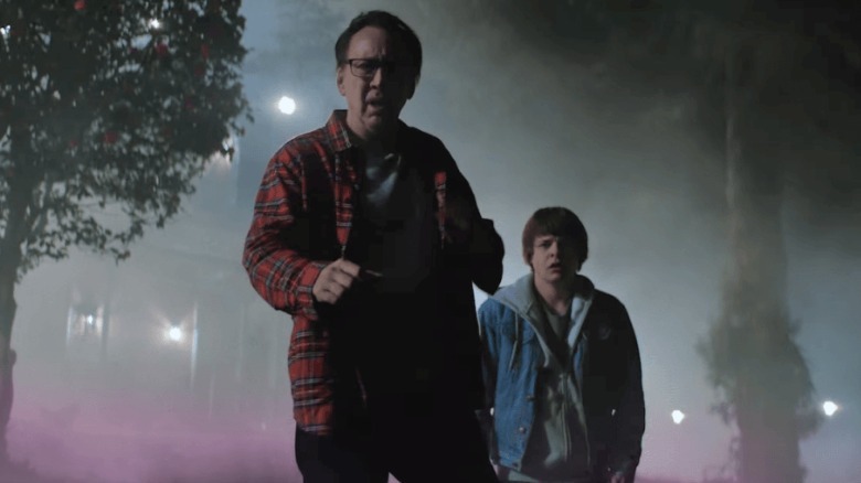 Nicholas Cage and Brendan Meyer fog