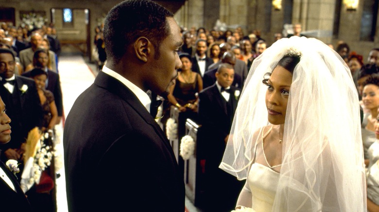 Morris Chestnut and Monica Calhoun in The Best Man