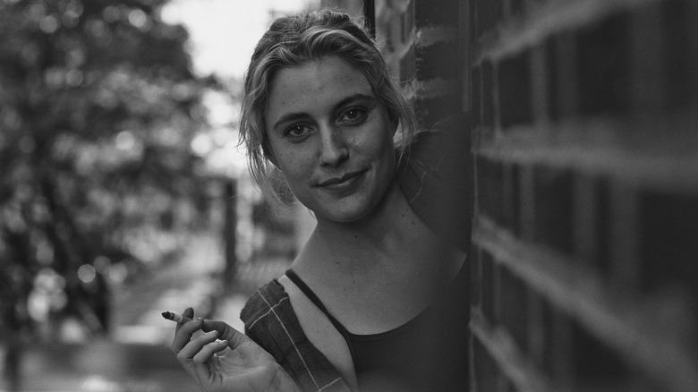 Greta Gerwig grinning Frances Ha
