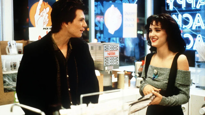 Christian Slater with Winona Ryder Heathers