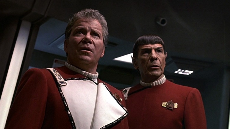 William Shatner and Leonard Nimoy in Star Trek VI