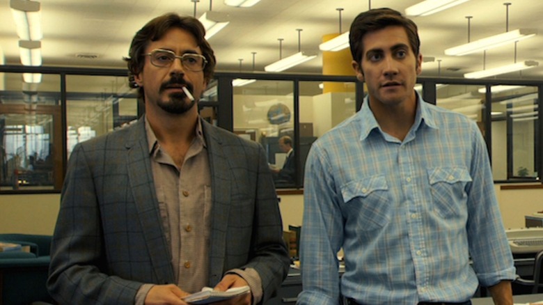 Robert Downey Jr and Jake Gyllenhaal in Zodiac